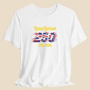 Men's Road Captain 250 Short-Sleeve Soft T-Shirt, Bella+Canvas 3001 Streetwear Top