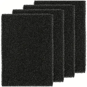 Aquarium Filter Sponge Set, Filter Media, Filter And Accessories, 4 Counts Reusable Foam for Fish Tank, Suitable for Various Aquarium Filters, Pet Supplies