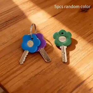 5-Piece Multi-Color Keycap Set with Labels, Durable Keycap Protector, Color-Coded Design, Easy Installation, Ideal for Home Office Parties Keys