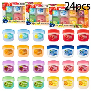 Christmas Lip Balm Set - 3 Boxes of Fruit-Flavored Lip Gloss, Day and Night Sleeping Moisturizing Lip Moisturizing Nourishing Lip Mask, Portable, Hydrating and Anti-cracking, Perfect as Christmas and Seasonal Gift