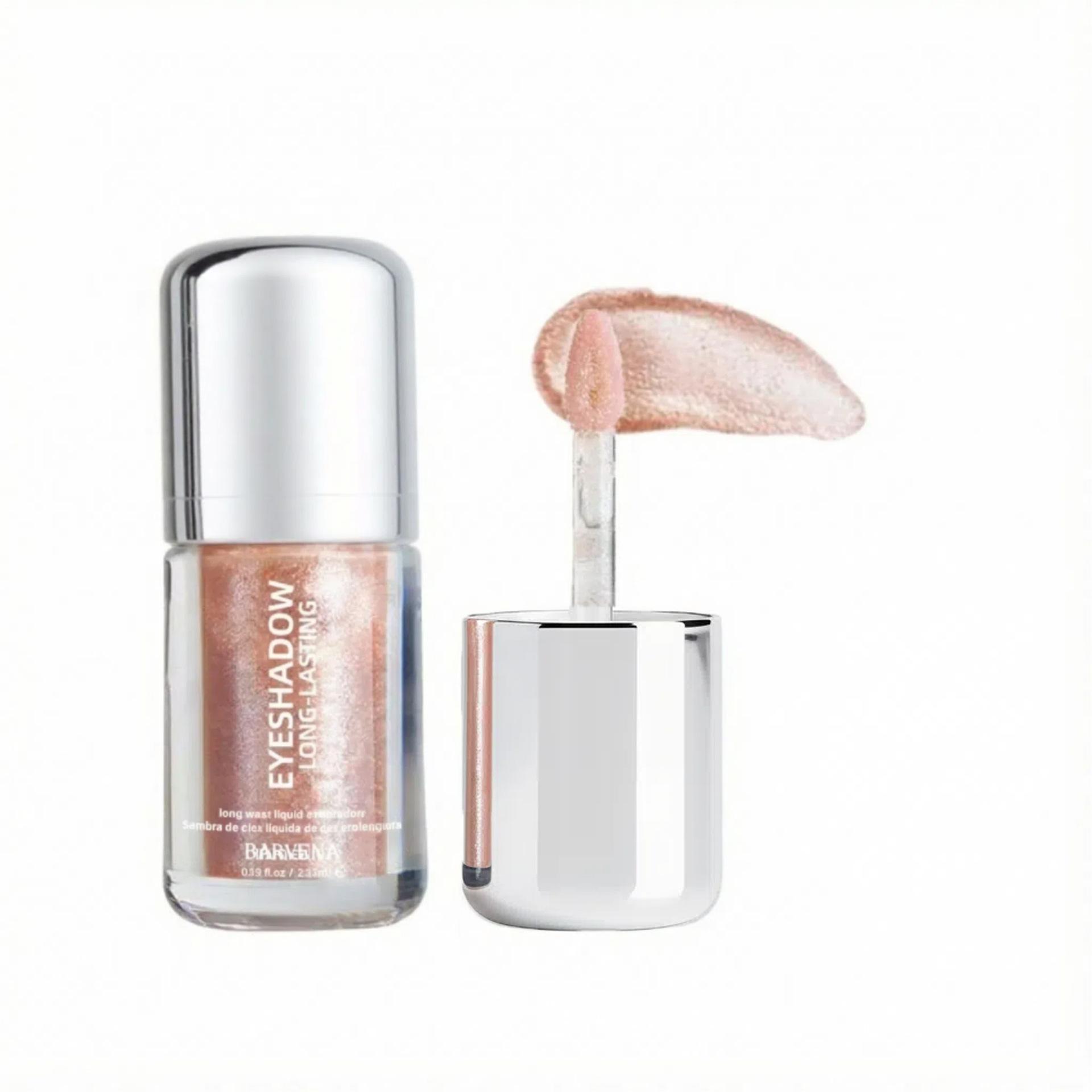 Eyeshadow BARVENA, a buildable, long-lasting, crease-proof liquid eyeshadow glitter shimmer