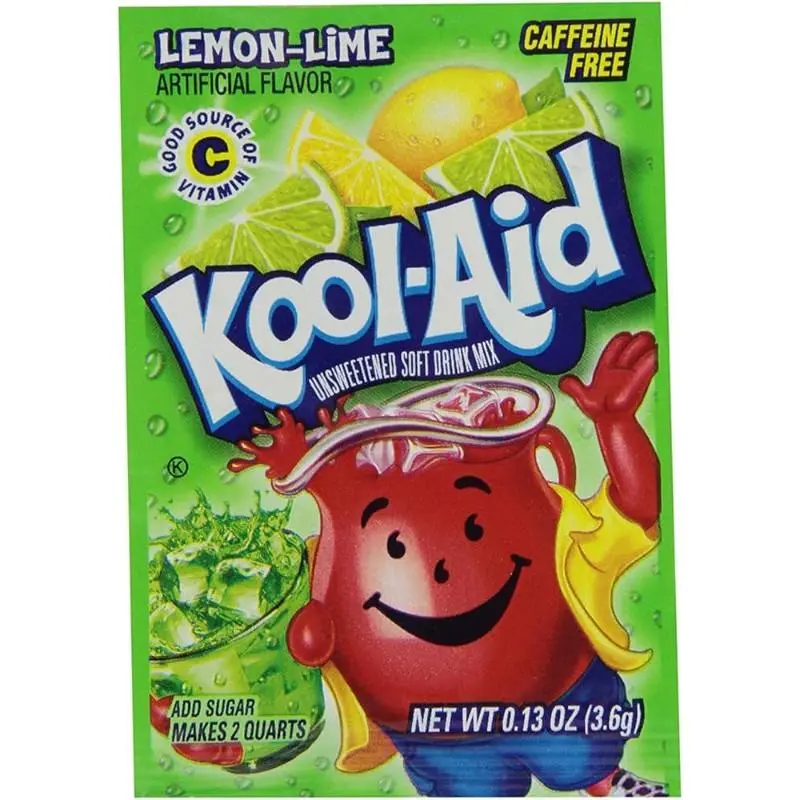Kool-Aid Zesty Lemon Lime Hydration Drink Mix Pack - 24 Pocket-Sized 0.13 oz Citric Acid Powder Packets, Ambient, 24pack Party Prep, for Children, Adults