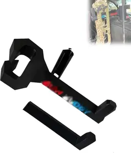 Truck Bow Hanger – Headrest Mount Archery Holder for Compound & Recurve Bows, Universal Vehicle Organizer (Black)