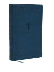 Catholic Edition Bible, Teal Leather-Soft (Comfort Print, Complete Catholic Bible Study, Holy Bible Imitation Leather Book)