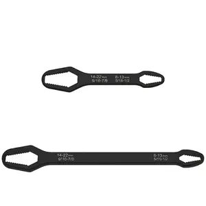 2-Pack Universal Car Torx Wrench,8-24mm Self-tightening Wrench,Double-head Torx Spanner,Non-Slip Multi-function Wrench for Most Nuts & Bolts Repair,Professional Car Assembly & Disassembly Tool.