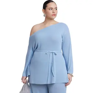 ELOQUII Women's Plus Size Off The Shoulder Tunic