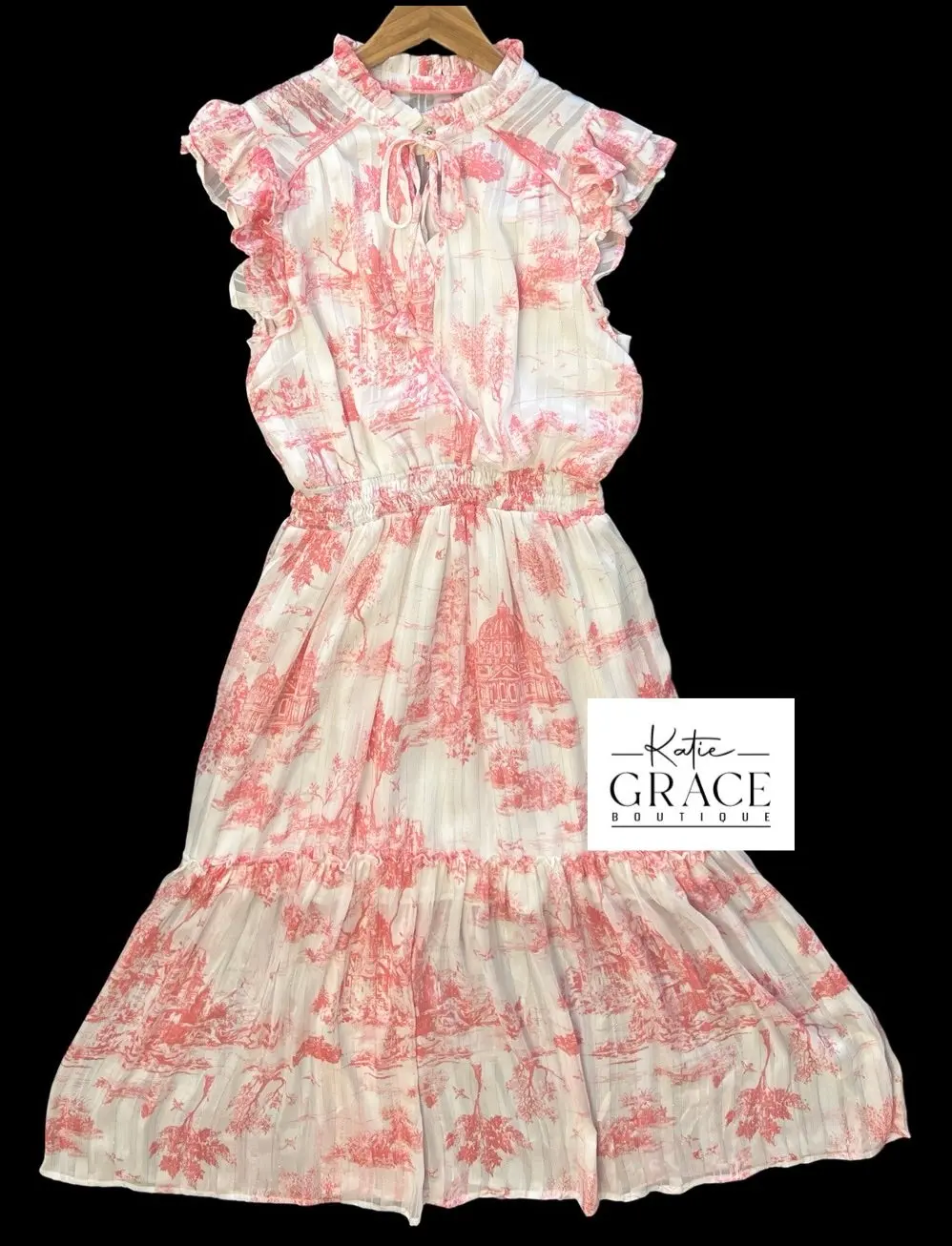 Last One! “Laura" Toile Dress