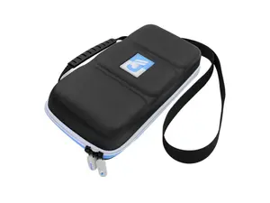 CASEMATIX NS-10S Heavy Duty Hard Shell Carrying Case Designed Compatible with Nintendo Switch and Accessories - Blue/Grey