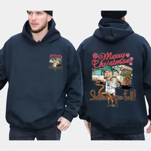 Made in USA Merry Christmas Shitter Was Full Hoodie and T-Shirt, crafted from 100% Cotton, funny holiday graphic apparel, perfect Christmas gift idea for men and women who love humor and festive casual streetwear style