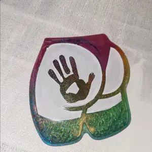 Hand print coaster