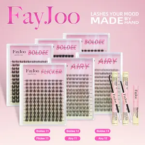 FayJoo All-Style Lash Refills (Large Pack) |  Large Capacity, Cost-Effective, High Value, Soft Fluffy, Easy Refill, Match Multiple Glues | Daily/Party Makeup Essential, Lash Lovers' Go-To