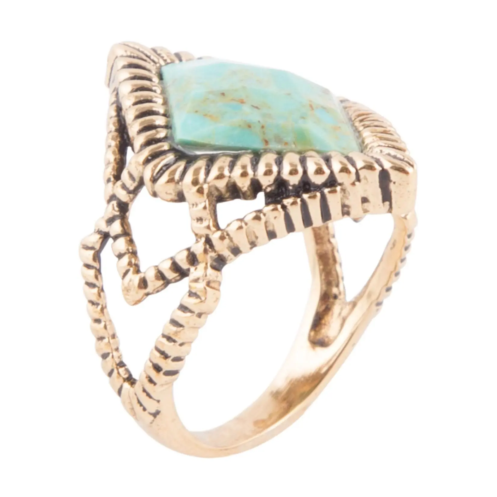 Barse Artisan Crafted Composite Turquoise Ring Barse Artisan Crafted Composite Turquoise Ring