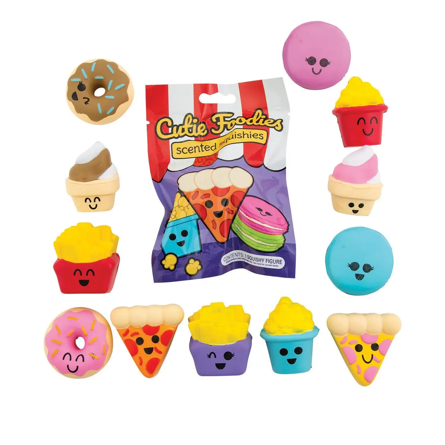 2" Mini Cutie Foods Scented Foam Squishies Blind Bags - 12 Pc. - Less Than Perfect