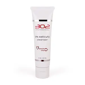 302 Professional 3% Salicylic Cleanser - 3.4 oz - Mild Cleansing Formula for Facial Care