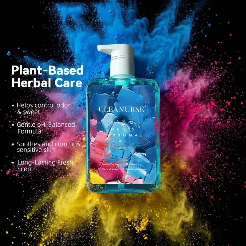Cleanurse Mens Intimate Wash I ODOR CONTROL Iitch Relief I pH-Balanced & Plant-Based Formula for Men's Intimate Hygiene Body Care