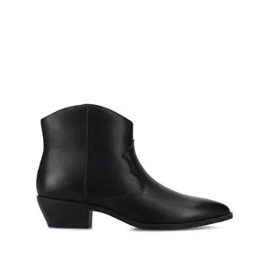 TALIAH WESTERN ANKLE BOOTIES IN WIDE - Black