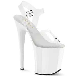 Women's Classy Stylish Heeled Platform Sandals - Ankle Strap High Heel Shoe for Daily Wear, Model 808