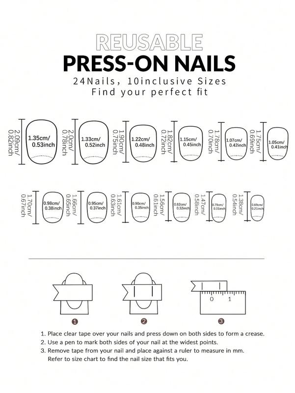 24Pcs Short Oval Press-On Nails | Pink Bow & Pearl White French Acrylic Nails