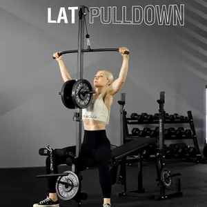 8 in 1 Olympic Weight Bench Set with Leg Extension and Leg Curl, Multi-Function Bench Press Set with Preacher Curl Pad and Chest Fly, Full-Body Strength Training Equipment