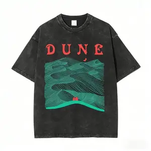 Dune Arakis patterned T-shirt, designed by Paul and Chani, lightweight acid-washed T-shirt, Dune T-shirt, movie enthusiast patterned T-shirt, movie T-shirt, streetwear, unisex, cotton fabric