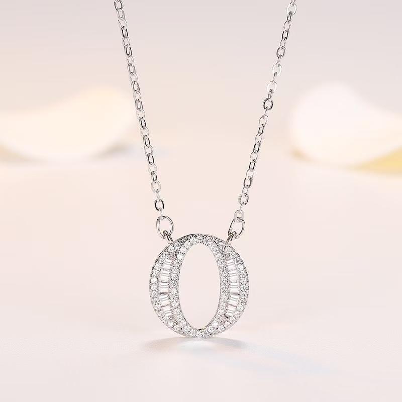 Your Name My Last Name 26 English Alphabet Letter Necklace for Women DZXL3915