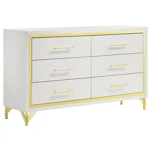 Licelle White & Gold Dresser