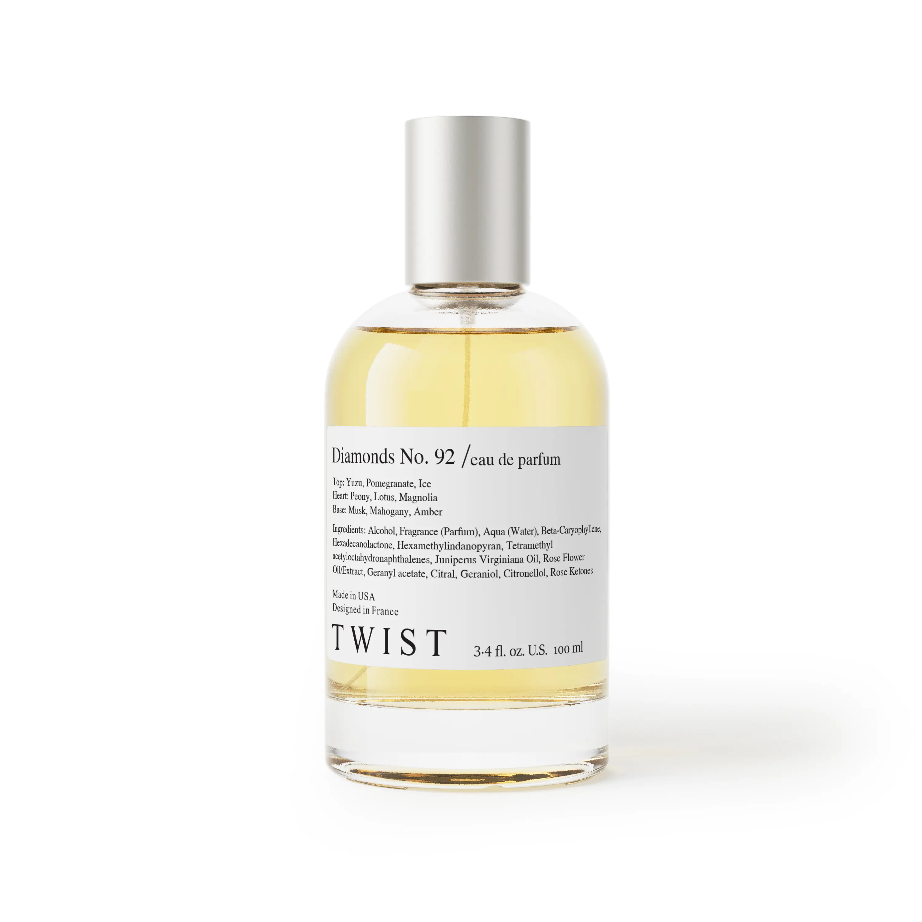 Twist Perfumes | Diamonds No. 92 | Fresh Floral Fruity Perfume for Women | Elegant, Long Lasting Fragrance