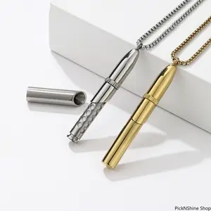 Stainless Steel Rocket Shaped Perfume Necklace, Pearl Aromatherapy Pendant With Replaceable Fruit Scent Cotton Wicks, Delicate Daily Wear Fashion Jewelry