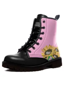 Pink Sunflower Boots