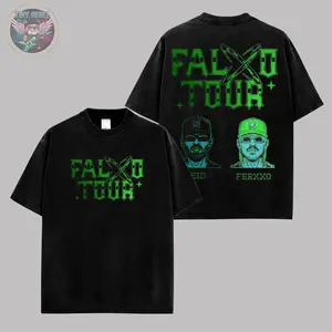 Feid Ferxxo Shirt V8 Size S-5XL - FEID vs FERXXO: Falxo Tour 2026 High-Quality Shirt Heavy Cotton Unisex T-Shirt, Graphic Reggaetón, Latin Pop Feid Ferxxo Fan Merch Gift For Music Lover