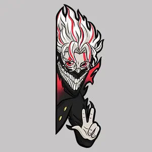 Dandadan Vinyl Sticker, Okarun Demon Peeker Sticker, Laptop Car Window Decor For Fans