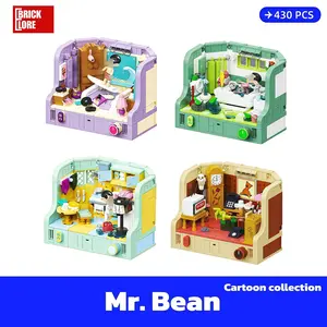 [BrickLORE](SHIP FREE)Bean Cartoon collection 430 Pieces With GIFT Box 4 Sets