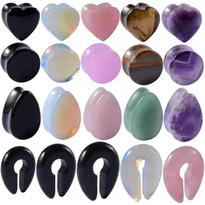 Earth & Edge — Dew Drop Stone Ear Plugs & Gauges