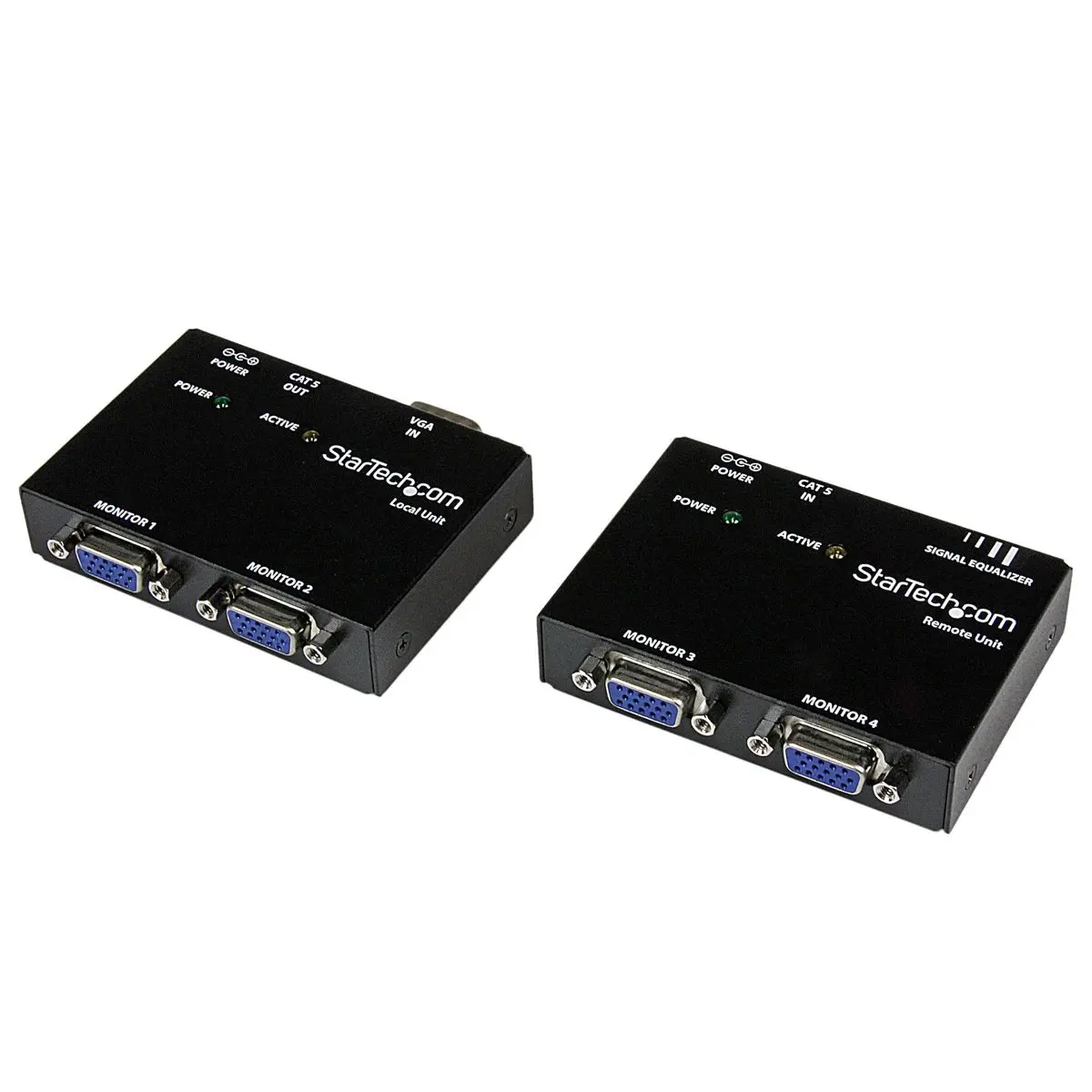 StarTech VGA Video Extender - Plug-and-Play, Over Cat5 Cable, Up to 500ft Range, Ideal for PC Users