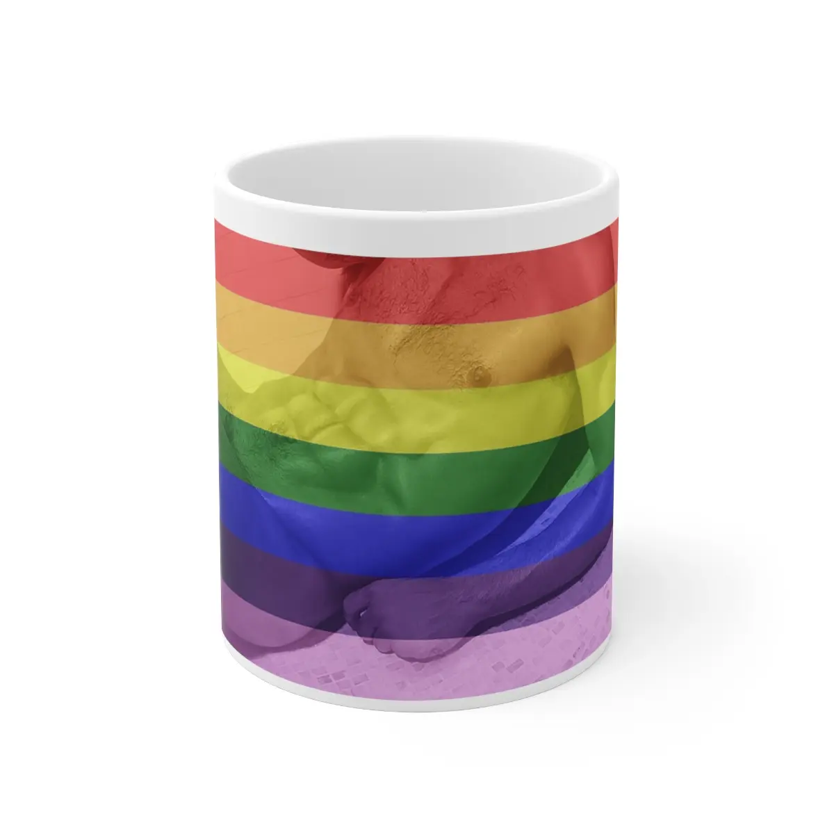 Rainbow Flag Ceramic Mug 11oz