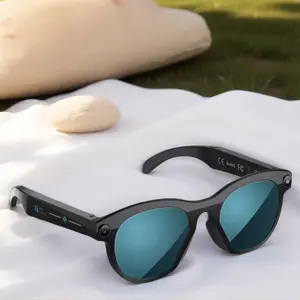 Smart Glasses for Video ,2MP HD Camera Anti-Shake Video Recording AI Glasses, AI Voice Assistant Ai Object Recognition Hands-Free Call Music Control Sunglasses 40g Ultra-Lightweight Wearable Smart Glasses Smart Eyewear