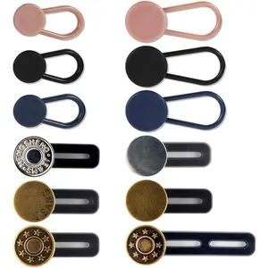 12 count Pants/Trousers Button Extender Set - Flexible  Extenders - Instant Waistband Expansion for Men and Women - No Sewing Required - by