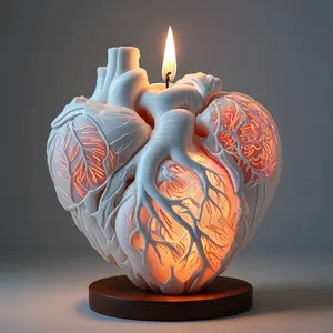 Heart Shaped Silicone Molds, Candle and Soap Making Molds, Epoxy Resin and Polymer Clay Molds, Perfect for Handicrafts and Home Decor Projects, Ideal for Craft Lovers, Valentine's Day Mother's Day Christmas DIY Gift Tools, Wax Melts, Scented Wax Beads