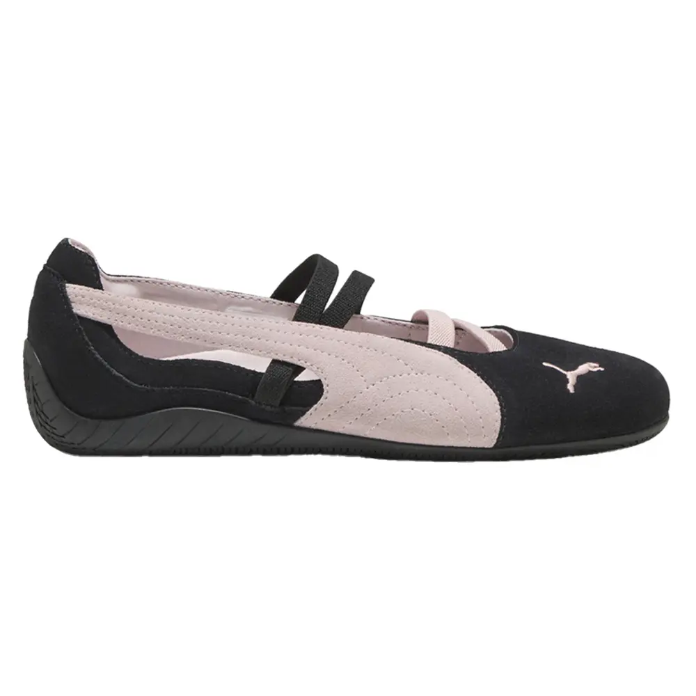 PUMA Womens Speedcat Ballet Suede Sneakers Shoes Casual - Black