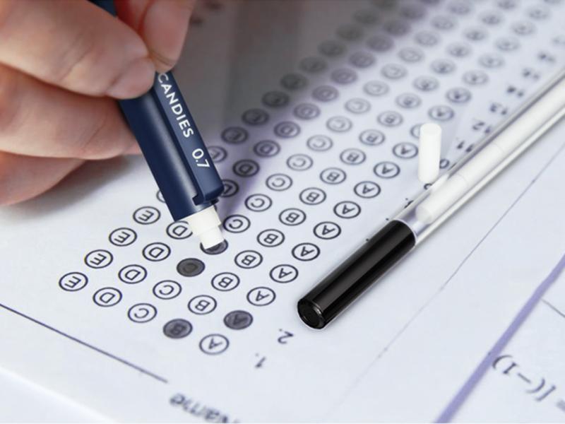 Four Candies Back to School Mechanical Pencil Set with 0.5/0.7/0.9/0.5 & 0.7/2.0mm Lead Refills HB & 2B Pastel Erasers 29-Count Pack with Case Cute Aesthetic School Supplies for Writing Drawing Sketching Art Materials