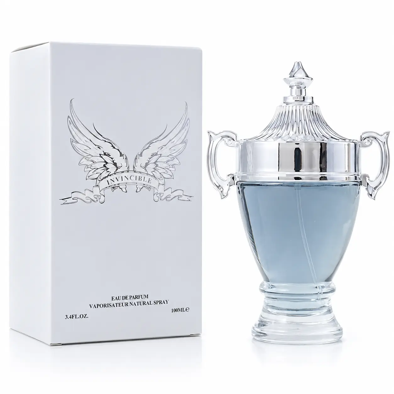 Invincible Spray Eau de Parfum 100ml/3.4 fl.oz, EDP Perfume Spray, Unisex Composite Fragrance, Marine Scent With Sea Salt & Grapefruit Notes