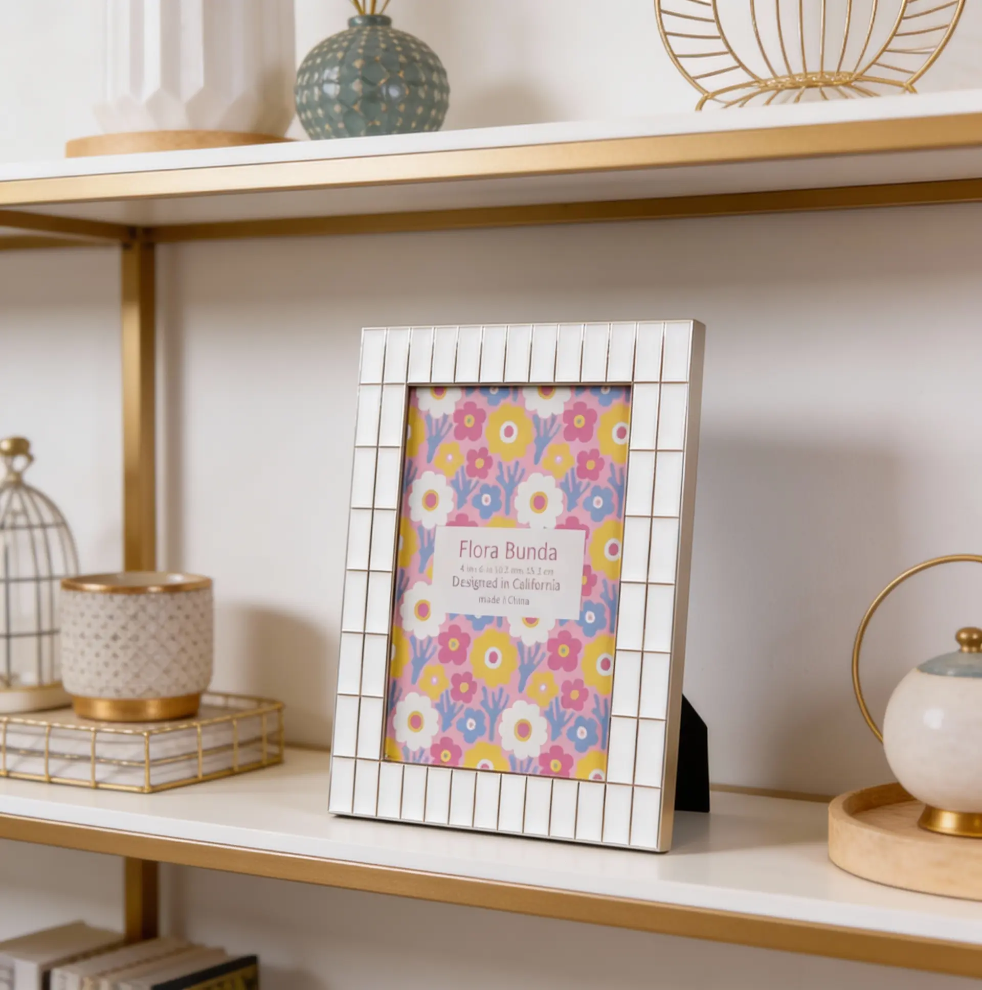 Grid Ceramic Picture Frame