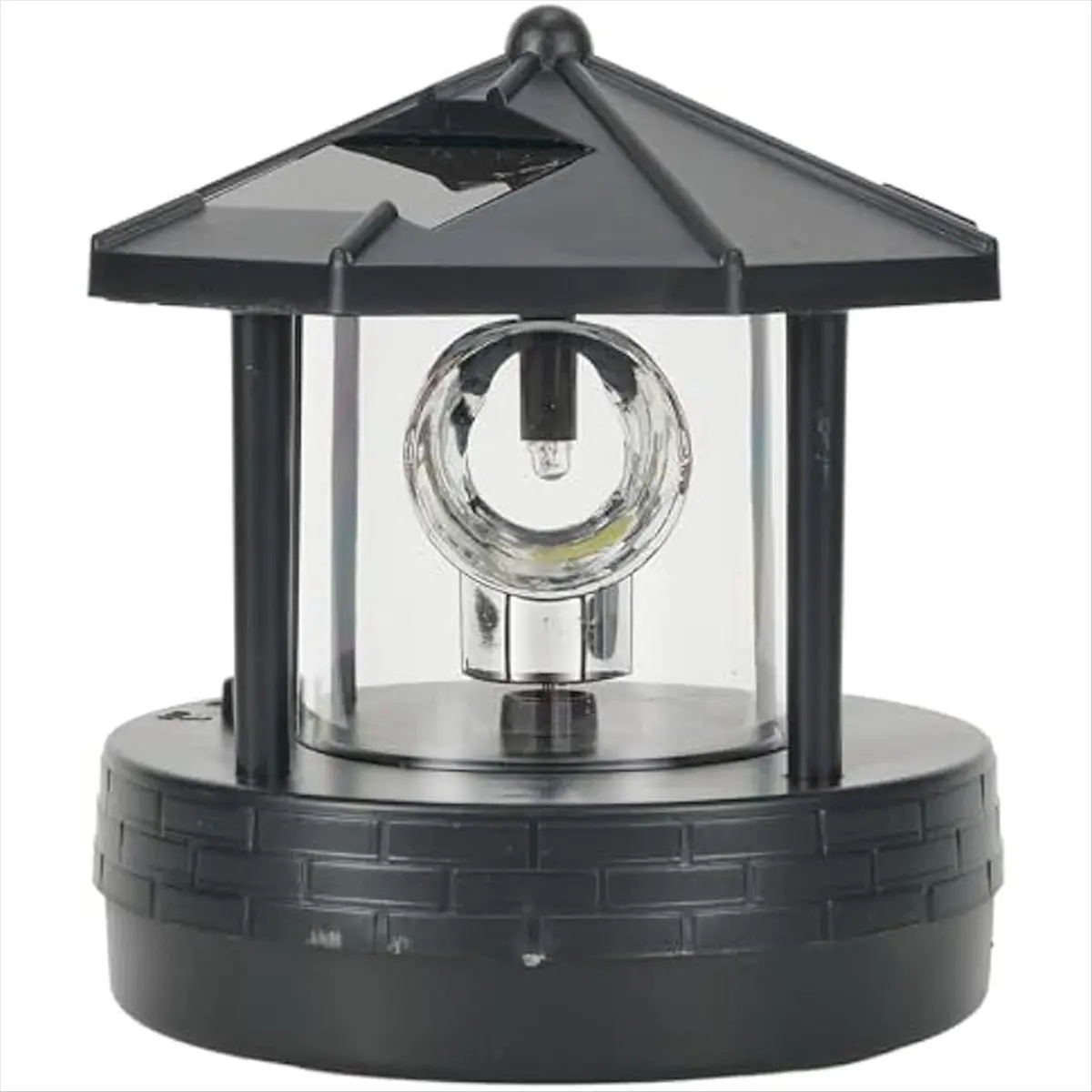LED Solar Powered Lighthouse,360 Degree Rotating Lamp LED Solar ...