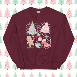 Pastel Christmas Gildan Sweatshirt