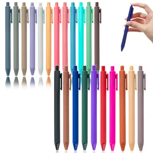 22 Pack Retractable Ballpoint Pens, 1.0mm Black Ink Smooth Writing, Comfort Grip Plastic Pens for Office School Home, Bulk Set Gift for Women Men