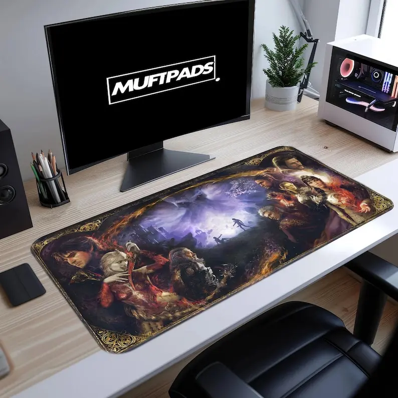 Baldur'S Gate 3 Gaming Mouse Pad Desk Mat, Mouse Pad Desk Mat Gaming Decor Baldur'S Gate 3 Gaming Mouse Pad Desk Mat, Mouse Pad Desk Mat Gaming Decor