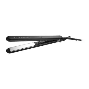 StyleCraft Stay-Temp Flat Iron - Professional 1" Inch Flat Iron with Titanium Plates Smooth Durable Comfort