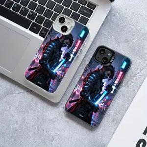 Phone Case - Mech Warrior, high-quality mobile phone cases, Acrylic frosted magnetic PC hard shell, For iPhone 14 PRO 15 PRO MAX 16 PLUS 13 PRO 12 11 PRO XS MAX X XR Showcasing a New And Creative fashion phone case