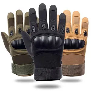 Outdoor Tactical Gloves for Sports & Military Fans - Sturdy Motorbike Riding Gloves with Anti-Slip Palm, Shock-Absorbent & Breathable for Hiking, Camping & Motorcycle