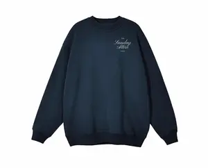Sunday Attire Club Crewneck - NAVY Cotton Tops Sweaters Big